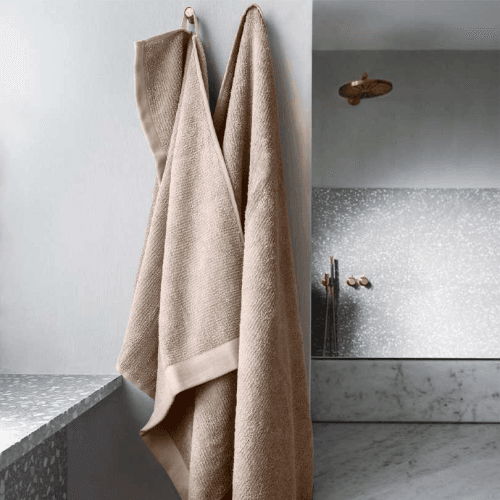 Image showing the Elegance Hand Towel, H50 x W70cm, Beige product.