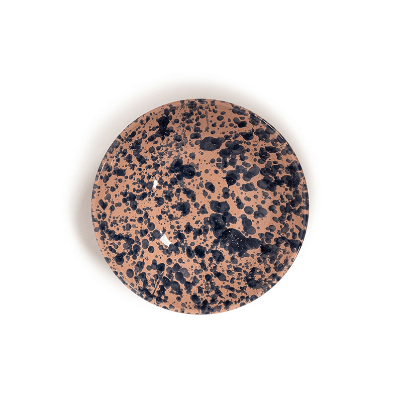 Splatter Bowl, D23cm, Blue and Pink