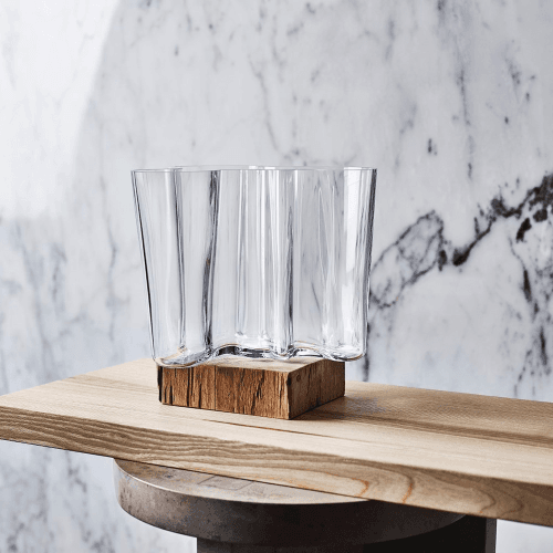 Image showing the Alvar Aalto Vase, 16cm, clear product.