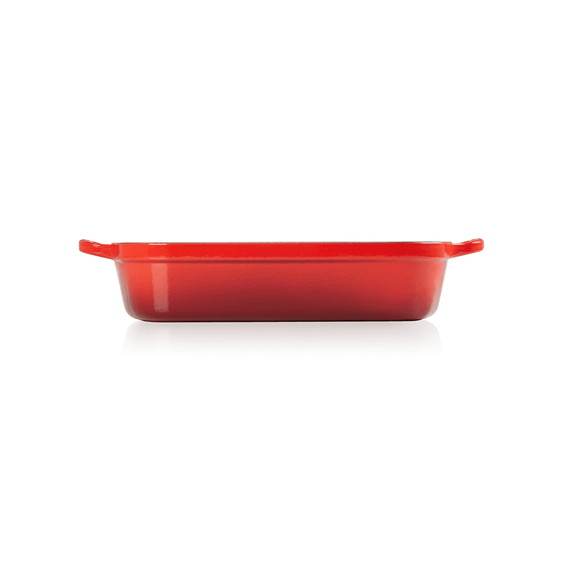 Signature Cast Iron Rectangular roaster, 33cm - 4.9 litre, Cerise