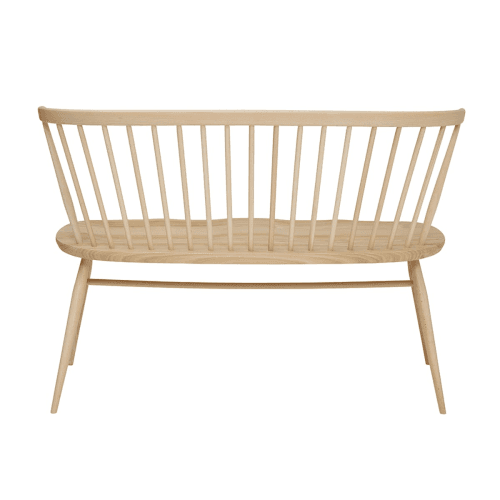 Image showing the Originals Love Seat, L.Ercolani by Ercol, H82 x W117 x D53cm, Natural product.