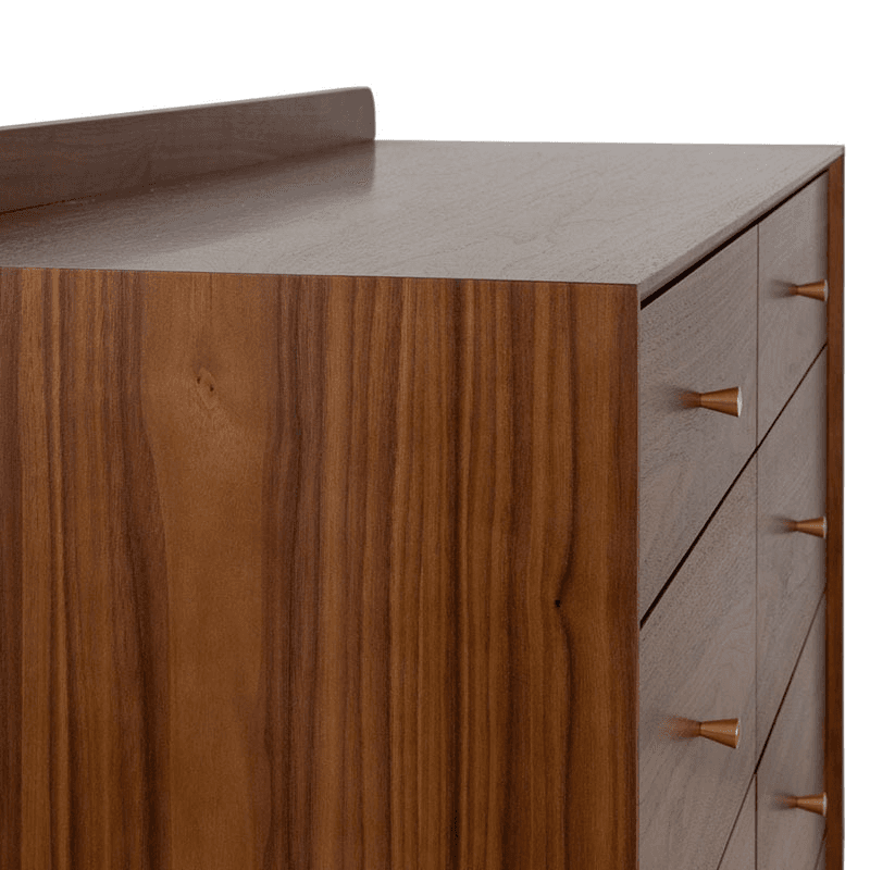Artie Eight Drawer Chest, H106 x W130cm, Walnut