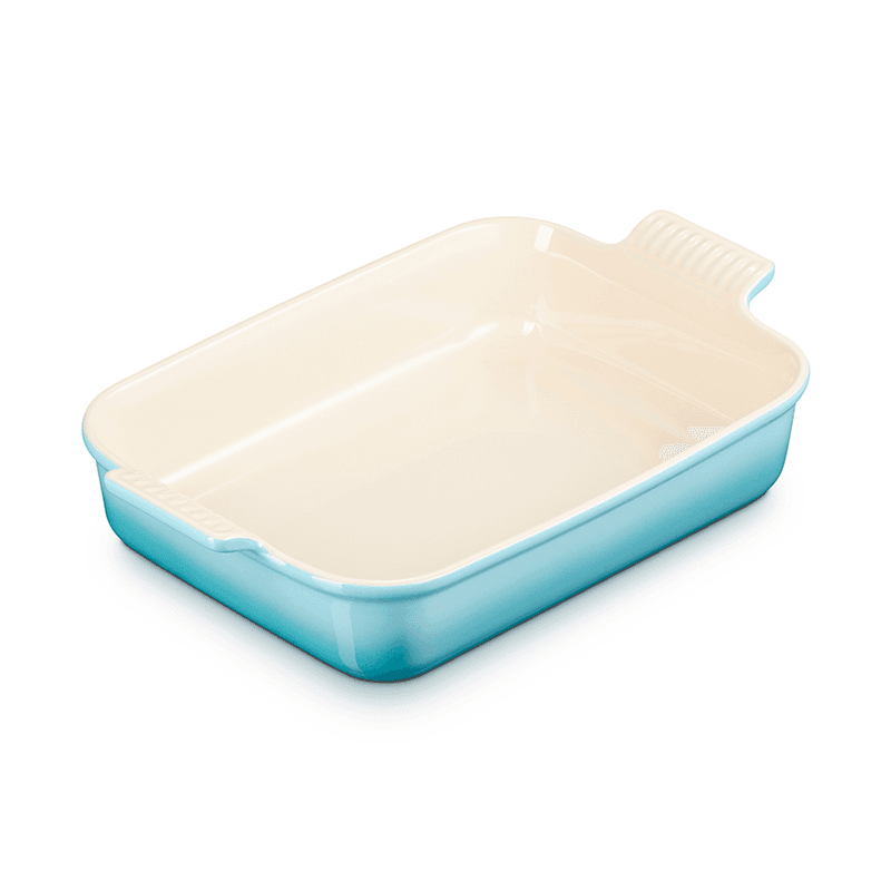 Stoneware Rectangular dish, 32 x 28cm - 3.85 litre, Teal