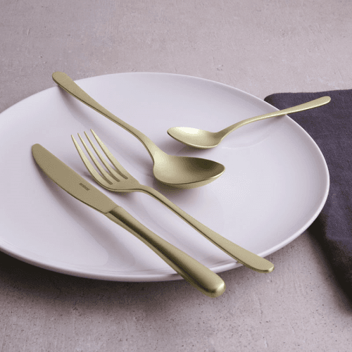 Image showing the Taste 24 Piece Cutlery Set, Antique Champagne product.