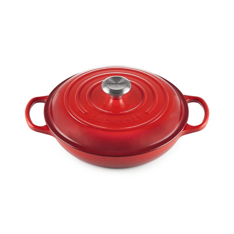 Signature Cast Iron Shallow casserole, 26cm - 2 litre, Cerise