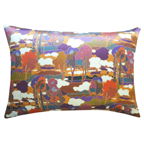 Image showing the Prospect Road Pair of Silk Pillowcases, Single, Multi product.