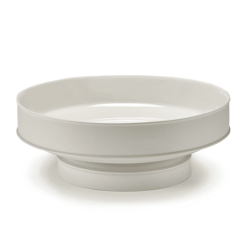 Dune Raised Bowl, D41cm, Alabaster