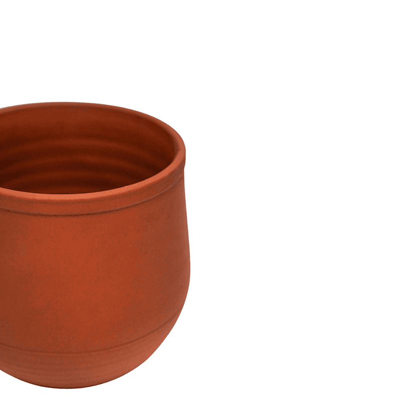 Handthrown Planter, D19cm, Burnt Umber