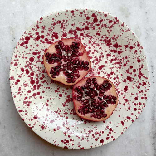Image showing the Splatter Shallow Serving Bowl, D29cm, Cranberry product.