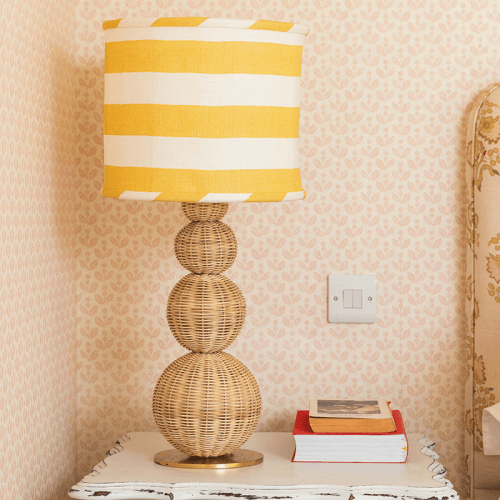 Image showing the Clarrise Rattan Table Lamp, H51cm, Natural product.