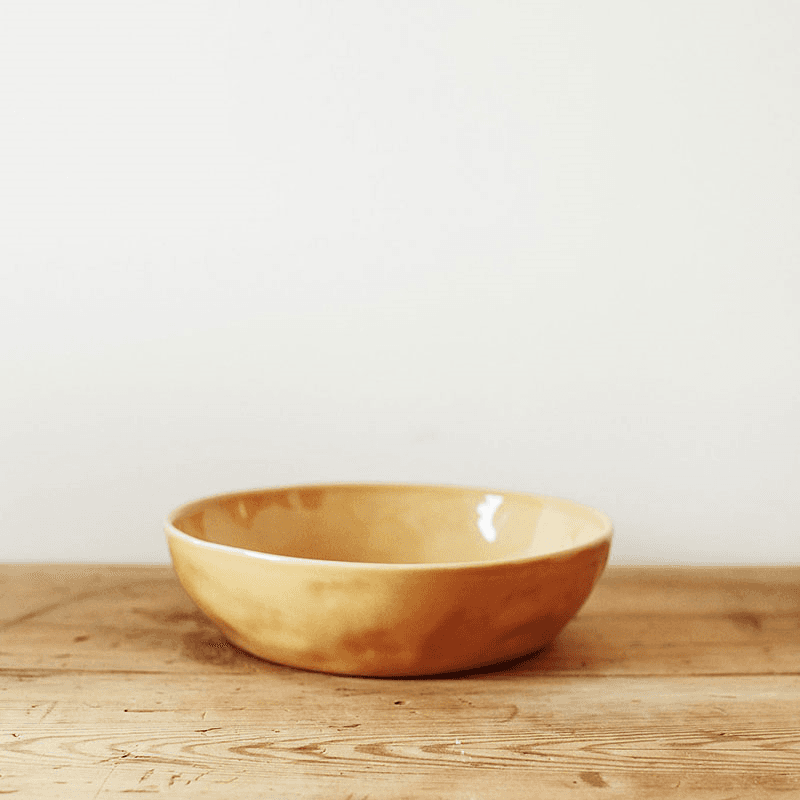 Handcrafted Serving Bowl, D21cm, Dijon