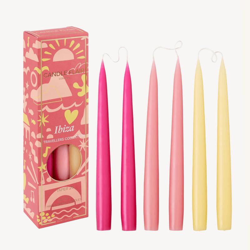 Travellers Collection set of 6 candles, H25cm, Ibiza