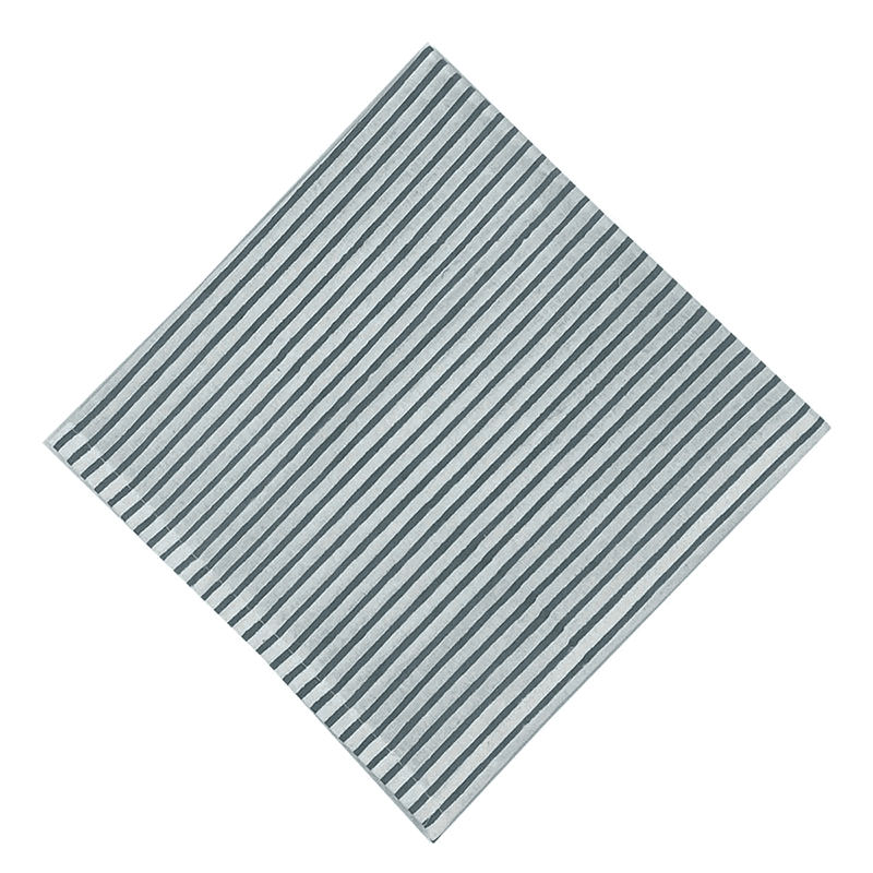 Florence Striped Napkin, L45 x W45cm, French Blue