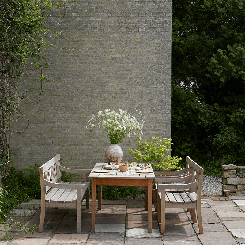 Drachmann Bench, W129 x D58 x H86cm, Teak