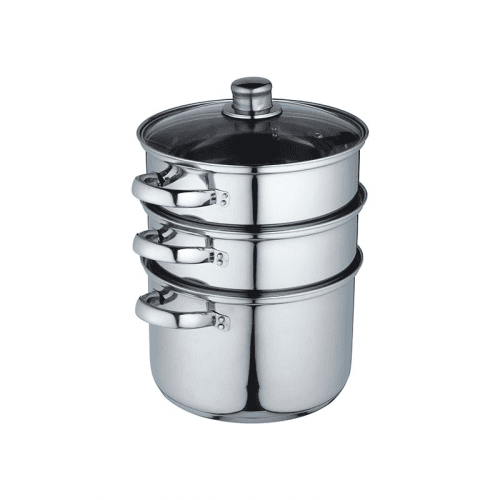Image showing the Steamer set 3 tier, 22cm, stainless steel product.