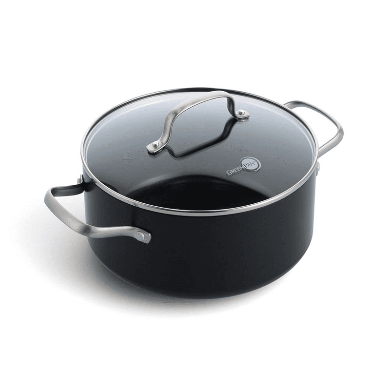 Copenhagen Non-Stick Casserole with Lid, 26, Black