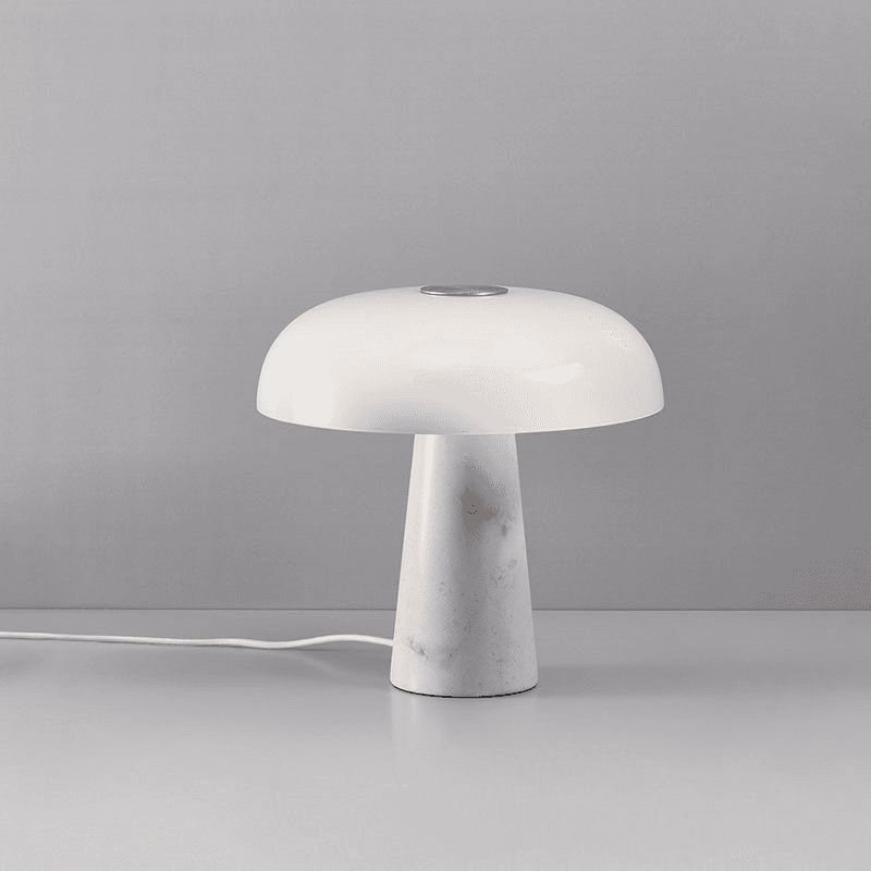 Glossy Table Lamp, H32cm, Opal white