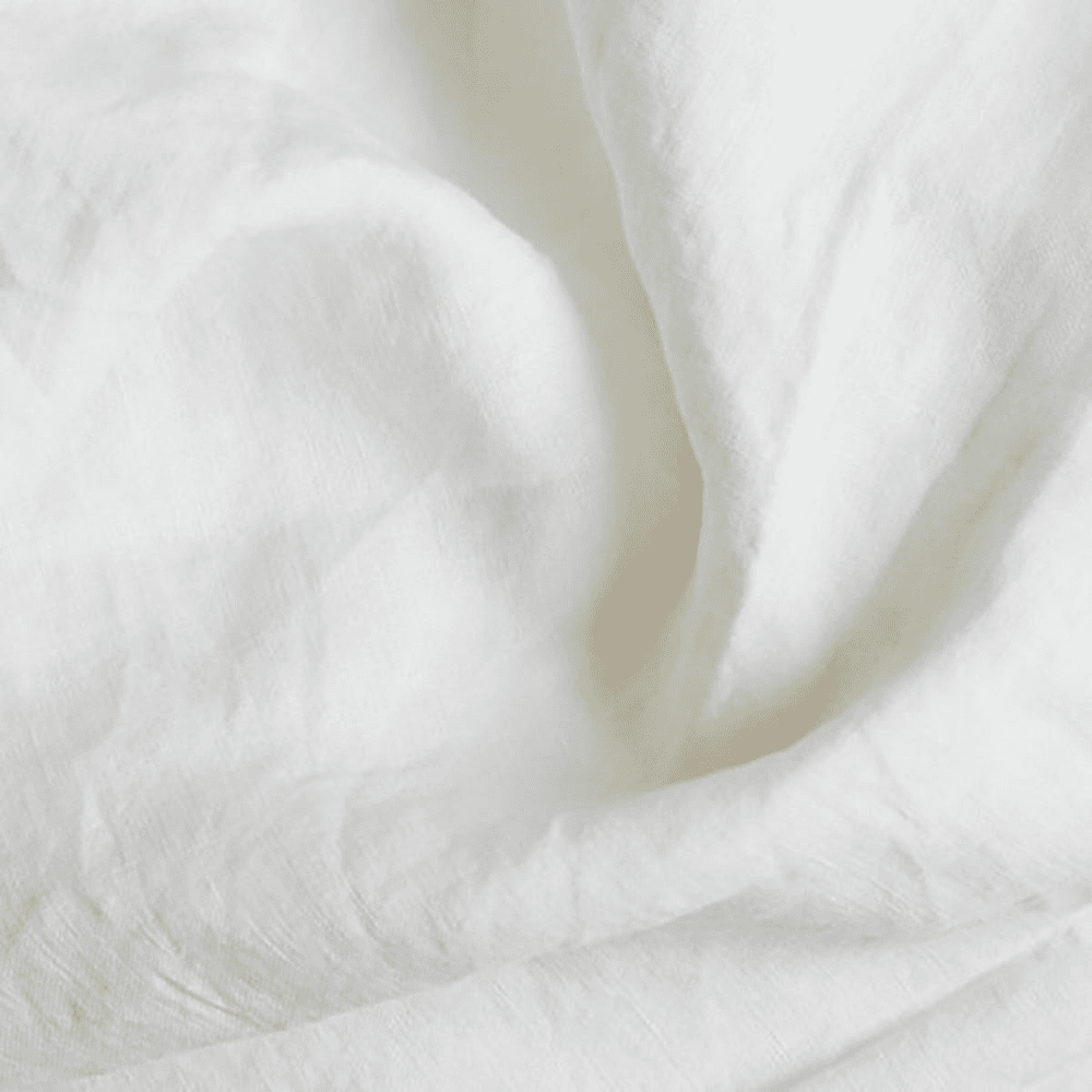 White Linen Duvet Cover, Super King