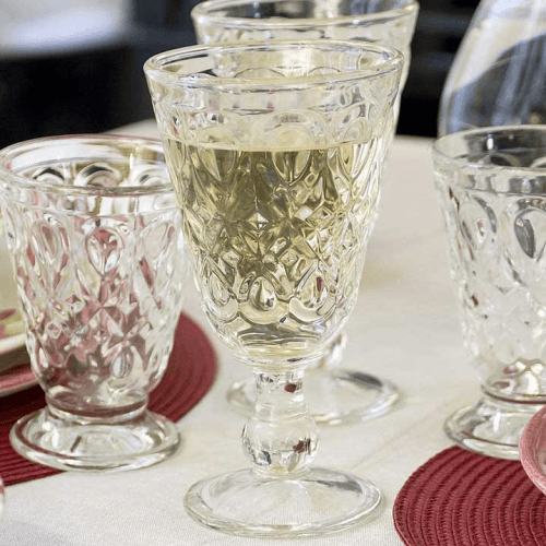 Lyonnais Set of 6 Stem Glasses, 230ml, Clear