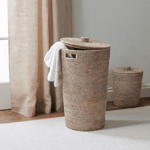 Image showing the Ashcroft Laundry Basket, Silver Reed product.