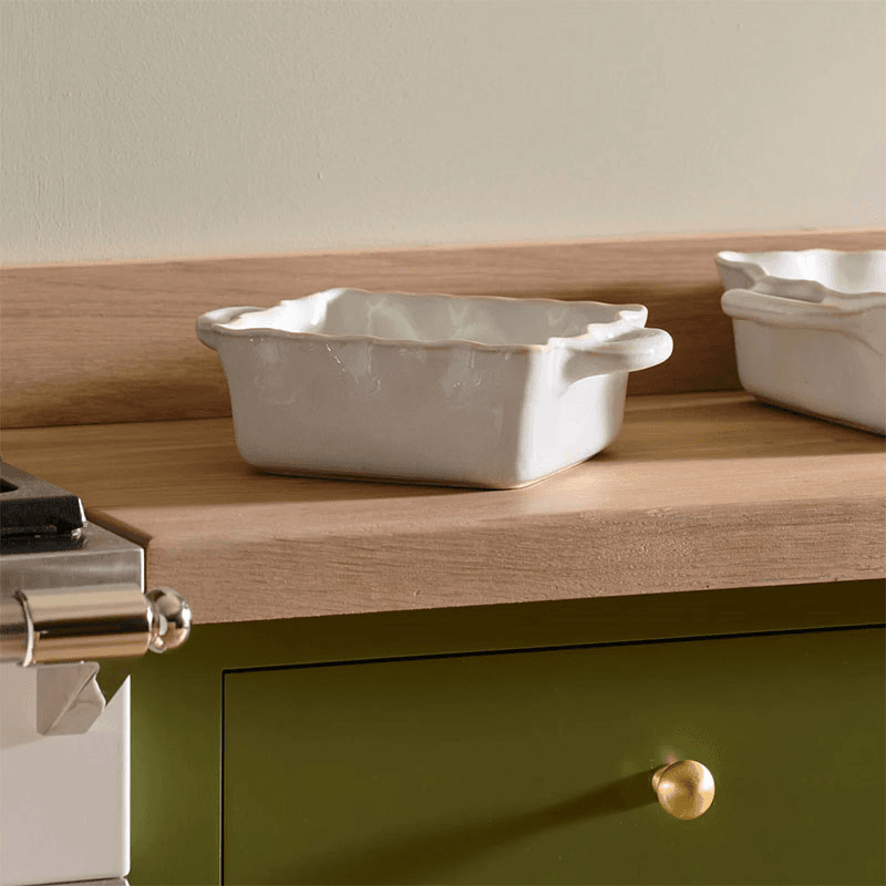 Bramley Small Baking Dish, D24cm, Reactive White