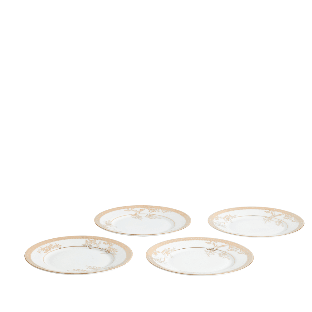 Lace 12 Piece Dinnerware Set, Gold