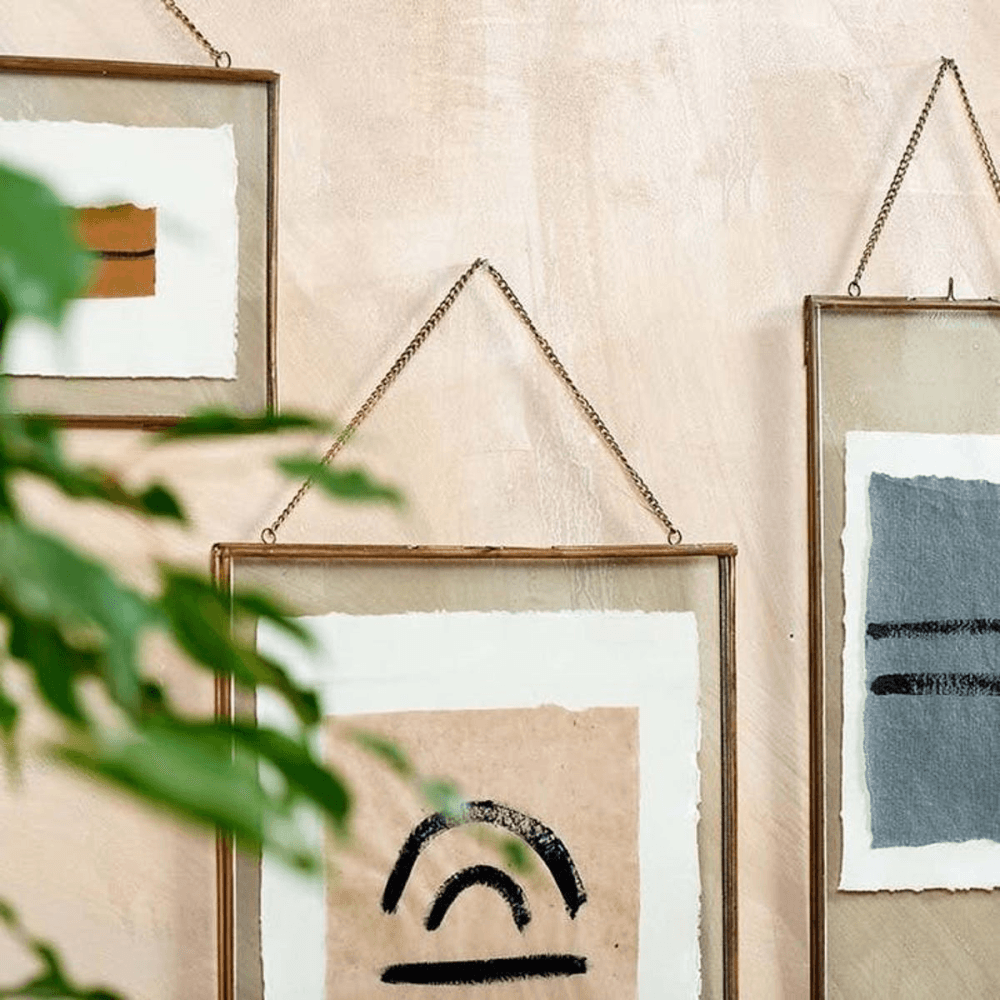 Kiko Rectangle Portrait Frame, H50 x W35cm, Antique Brass