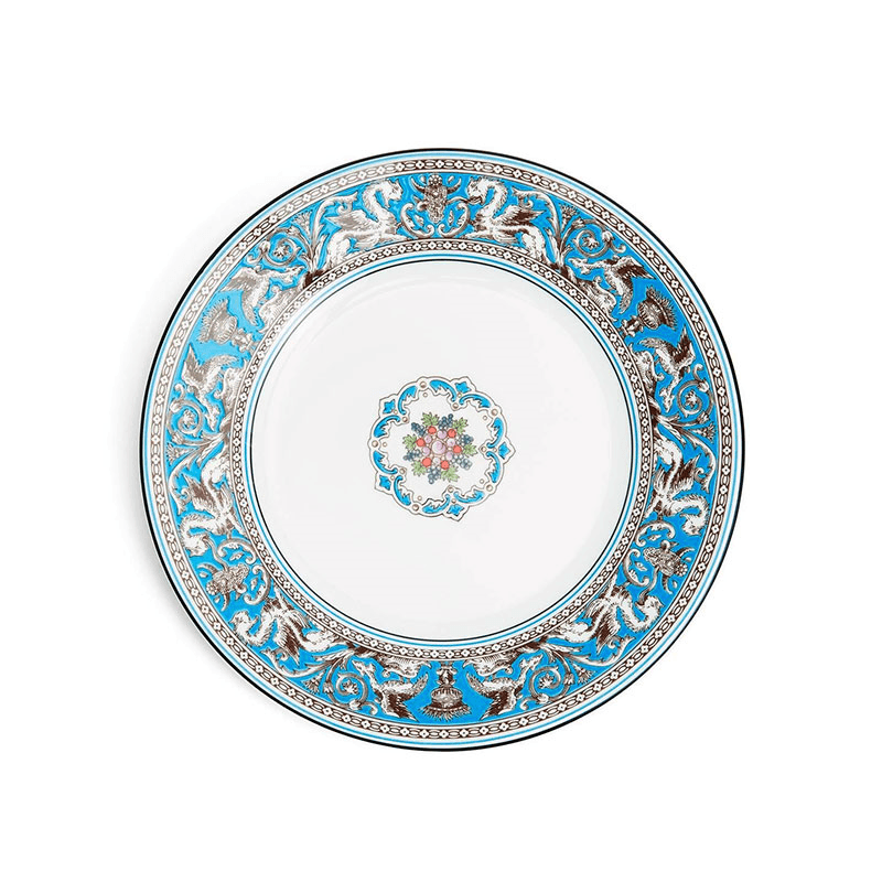 Florentine Plate, D20cm, Turquoise
