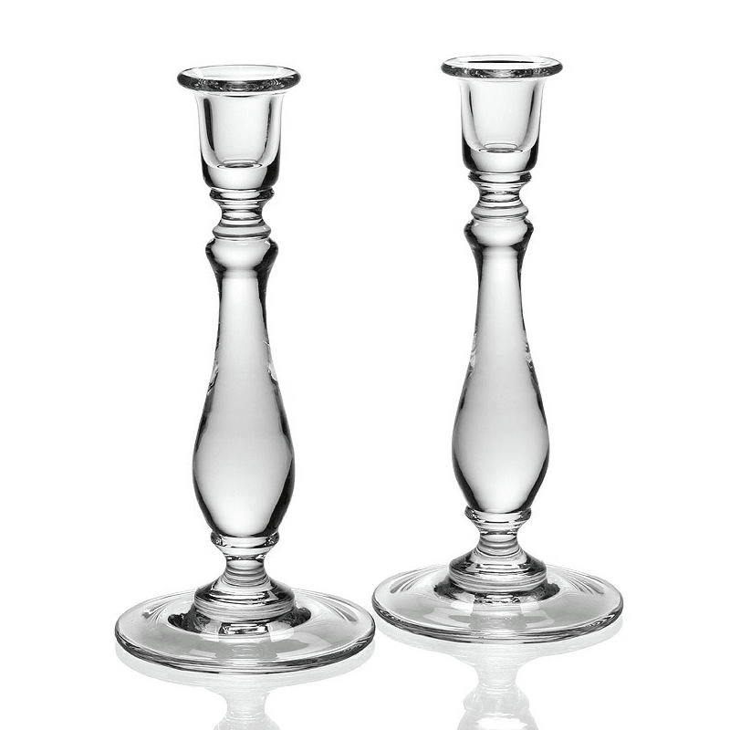 Meryl Pair of candlesticks, 25.5cm, Crystal
