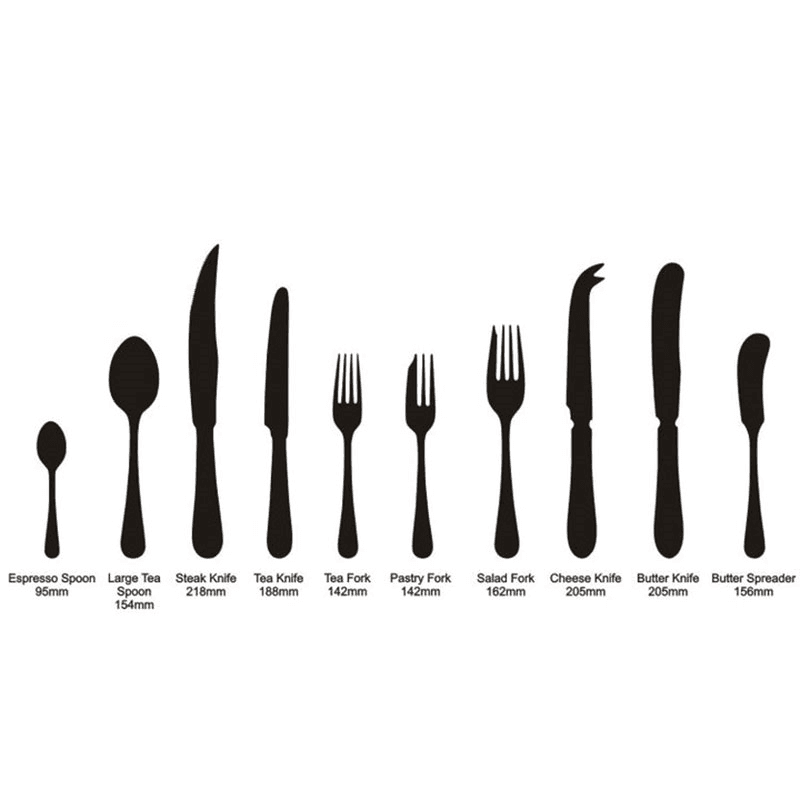 Bead Silver Plated 44 Piece Cutlery Set - 6 people