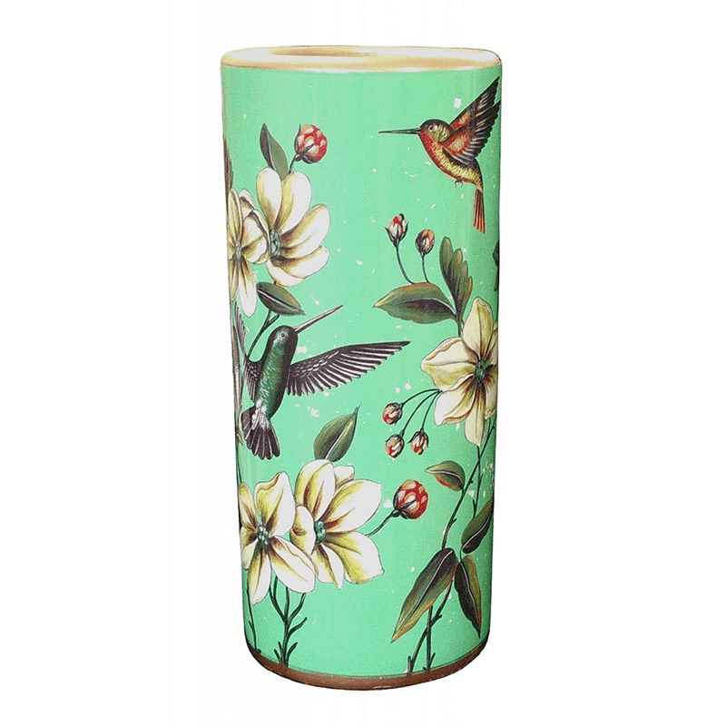 Humming Birds Umbrella Stand, H45cm, Green