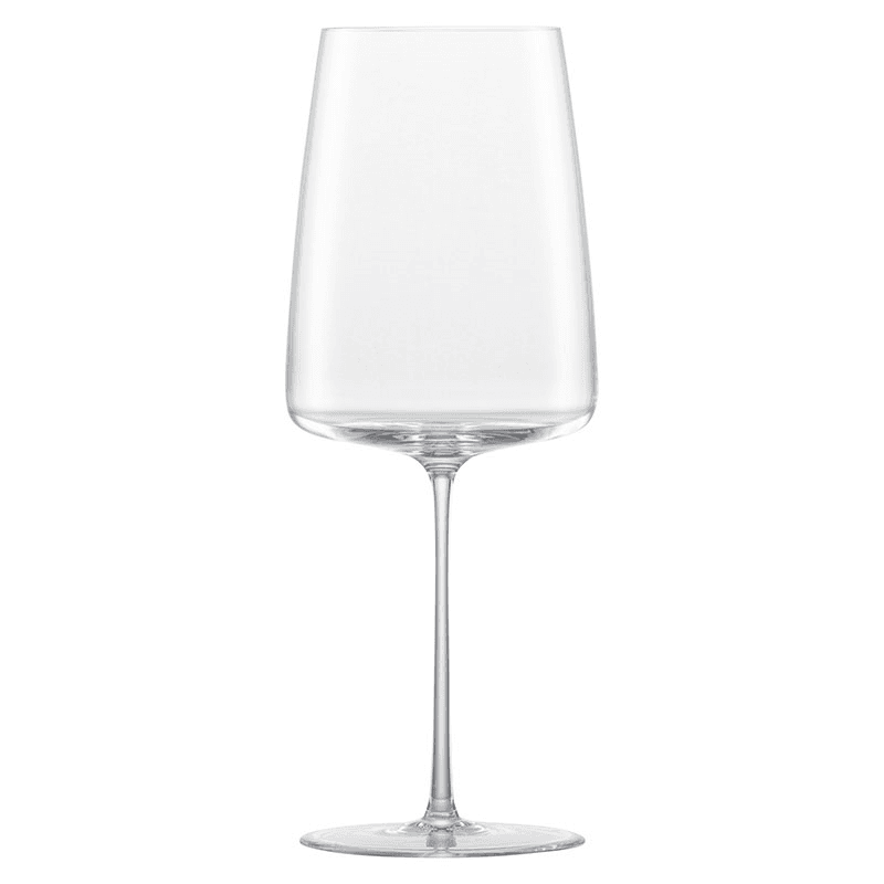 Simplify Set of 2 Crystal Red Wine Glasses, 555ml, Clear