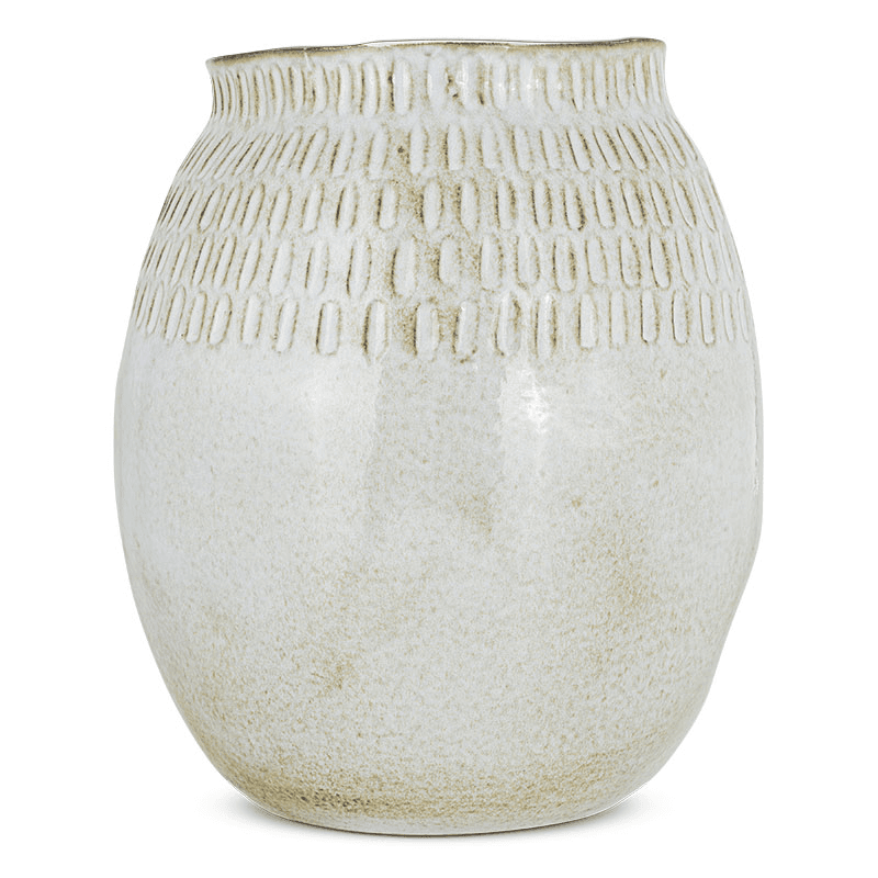 Anjuna Vase, H29.5cm, Reactive White