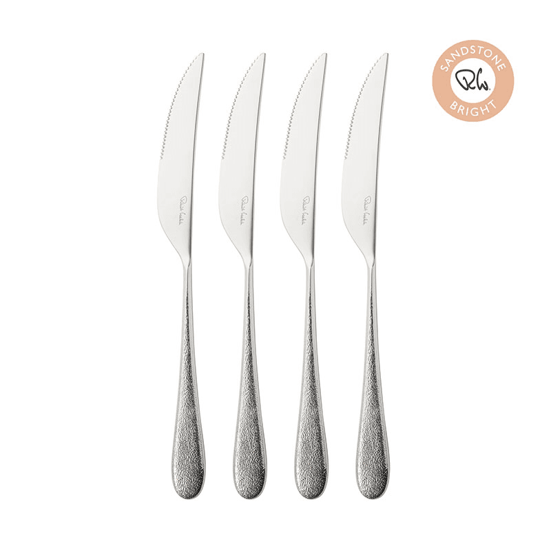 Sandstone Set of 4 Steak Knifes, L24cm, Stainless Steel