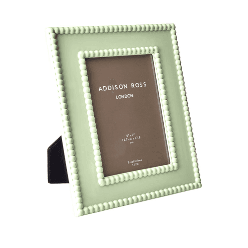 Image showing the Lacquer Bobbin Photo Frame, 5 x 7", Sage product.