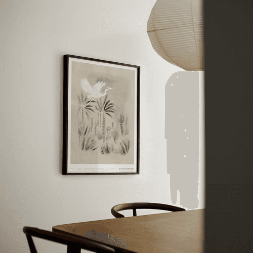 Image showing the Take Flight Recycled Paper Print, A3, Grey product.