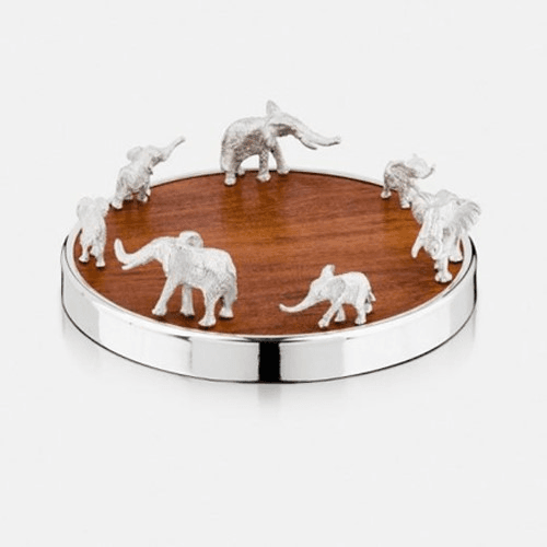 Image showing the The Highland Safari Collection Coaster, D14 x H7cm, elephant product.