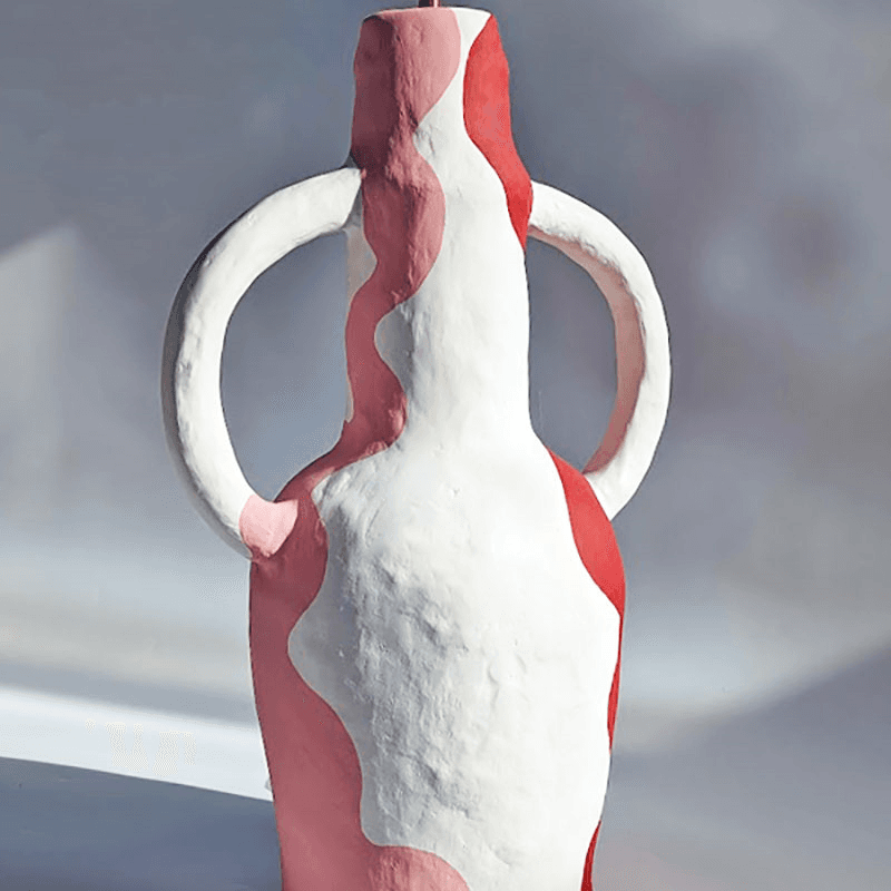 Rumba Charleston Table Lamp, H54cm, Red & White