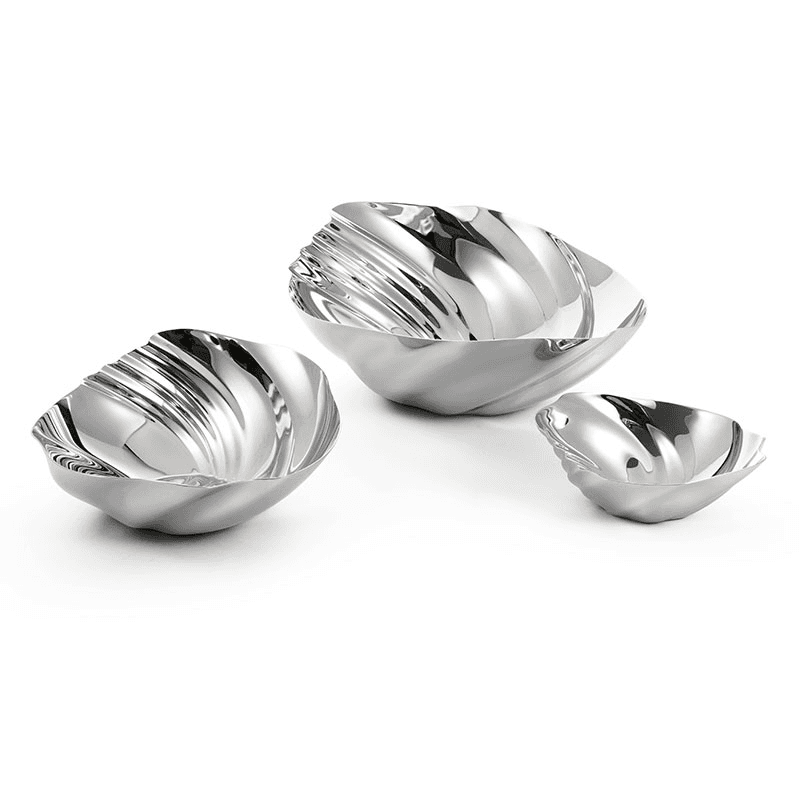 Cascade Dish, D28.5 x H12cm, Stainless Steel