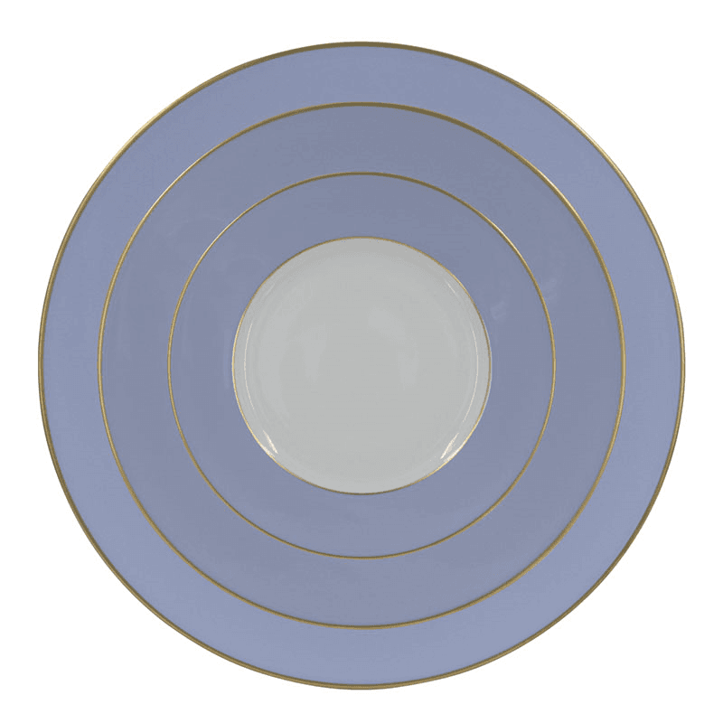 Sous Le Soleil Dinner Plate, D27.5cm, Matt Gold Classic Ice Blue