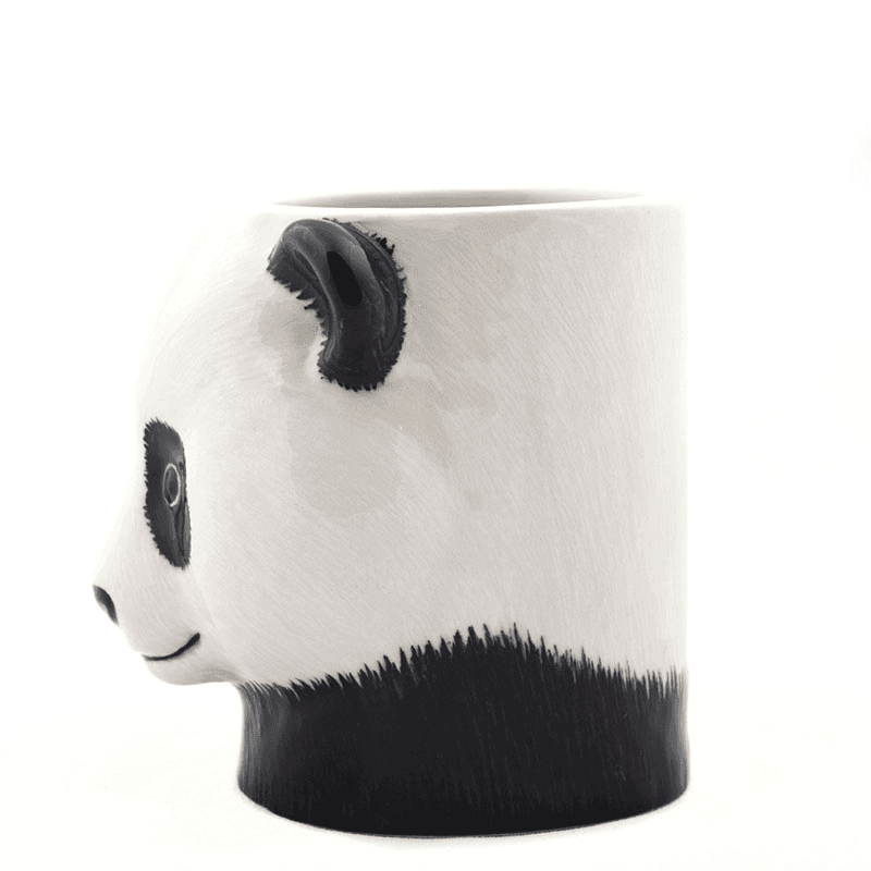 Panda Pencil Pot, H10cm, Black/White