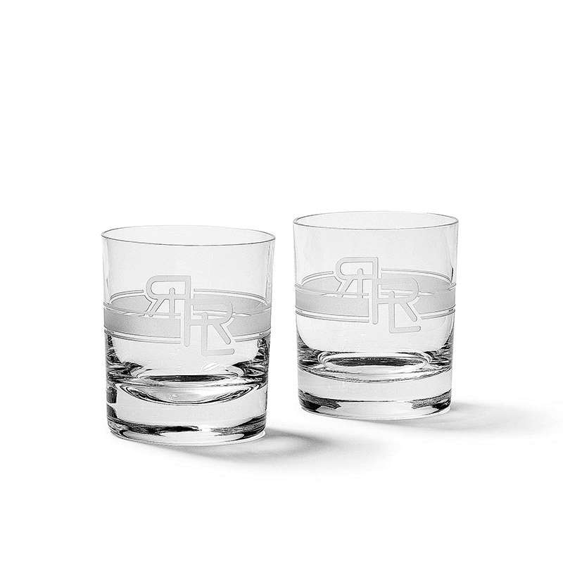 Ashton Set of 2 Double Old Fashioned Glasses, 380ml, Clear