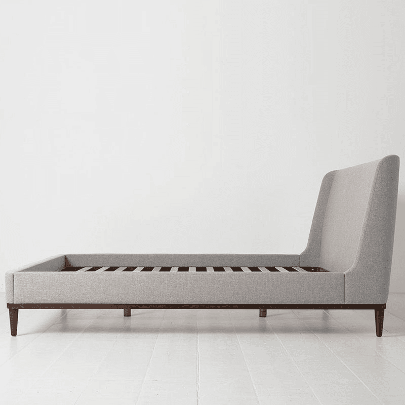 Bed 02 Linen Super King Size Frame, Natural