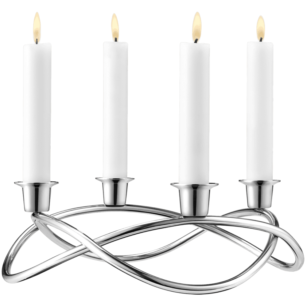 Season candleholder, D26 x W25 x H9.60cm, Stainless Steel/Mirror