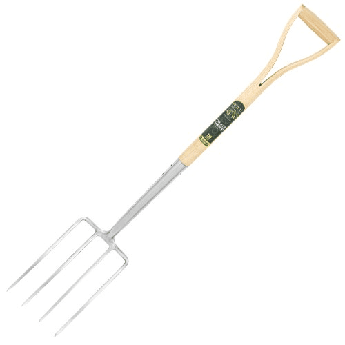 Image showing the Digging fork, H106.5 x W18cm, Natural/Silver product.