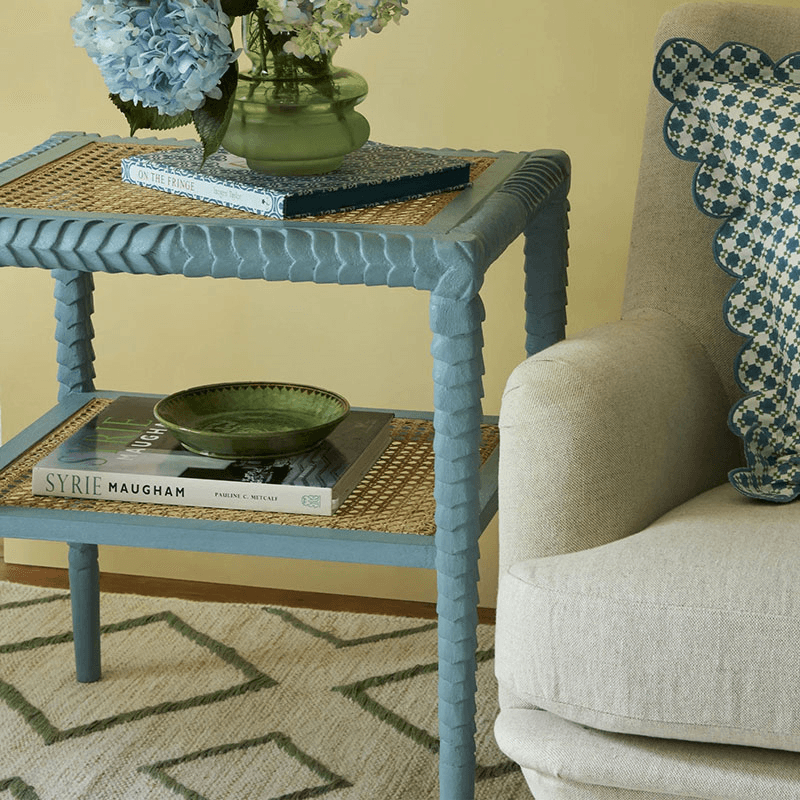 Pavillion Side Table, Blue