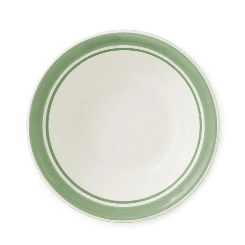 Potter's Stripe Set of 4 Bowls, D13cm, Green