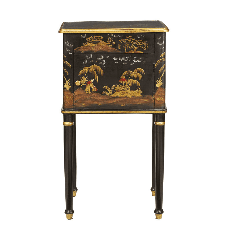 Xin Bedside table, W45 x D37 x H80cm, Black