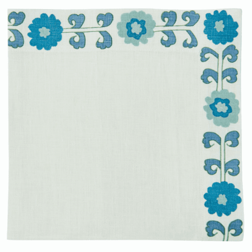 Image showing the Simla Set of 4 Napkins, Blue product.