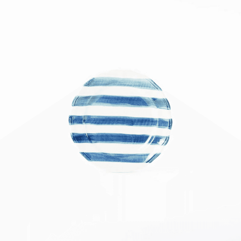 Stripes Plate, D21cm, Blue